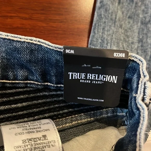“True religion”, “Rocco” relax skinny W 36 jeans motto style - Picture 9 of 16